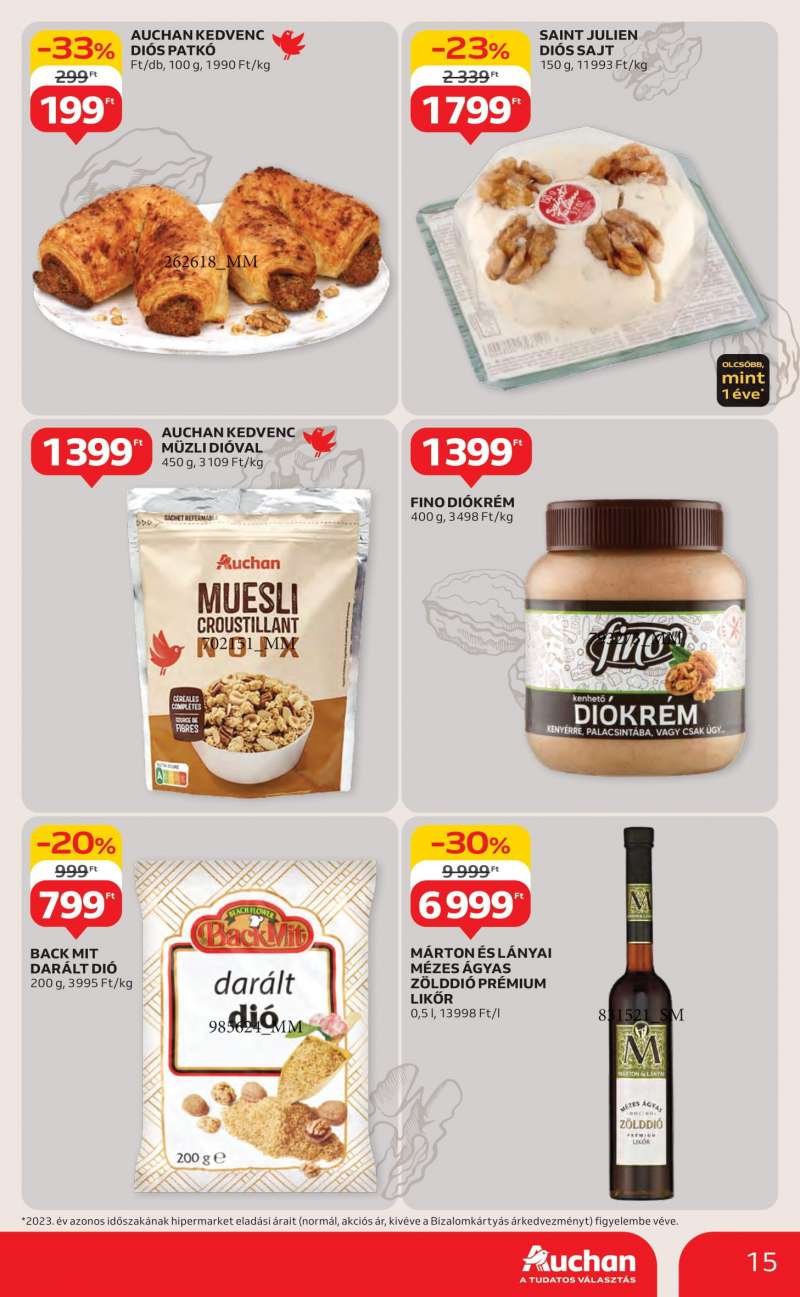 Auchan Akciós Újság Hipermarket 15 oldal