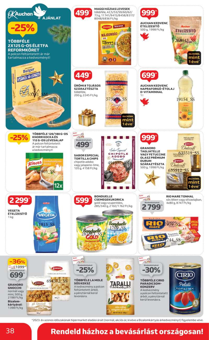 Auchan Akciós Újság Hipermarket 38 oldal