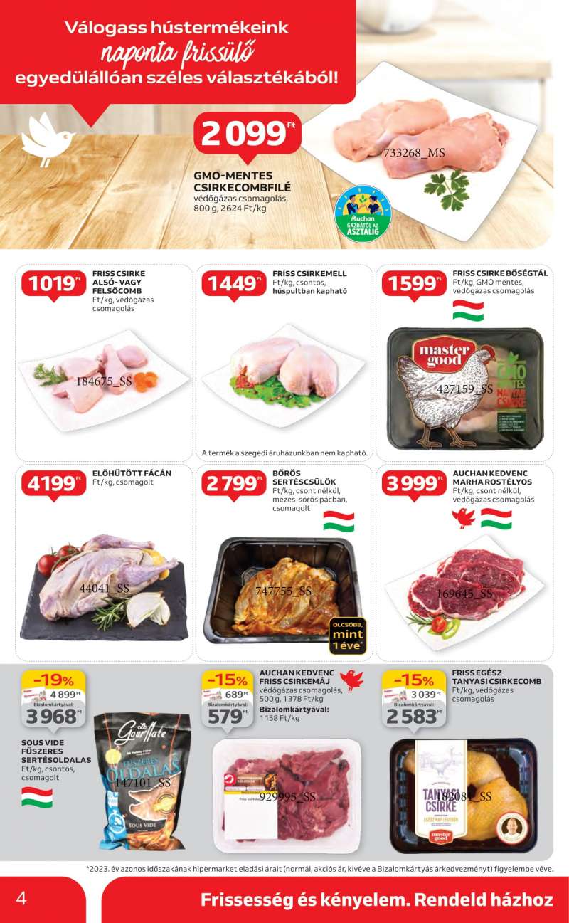 Auchan Akciós Újság Hipermarket 4 oldal