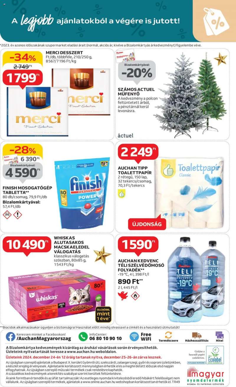 Auchan Szupermarket akciós újság 16 oldal