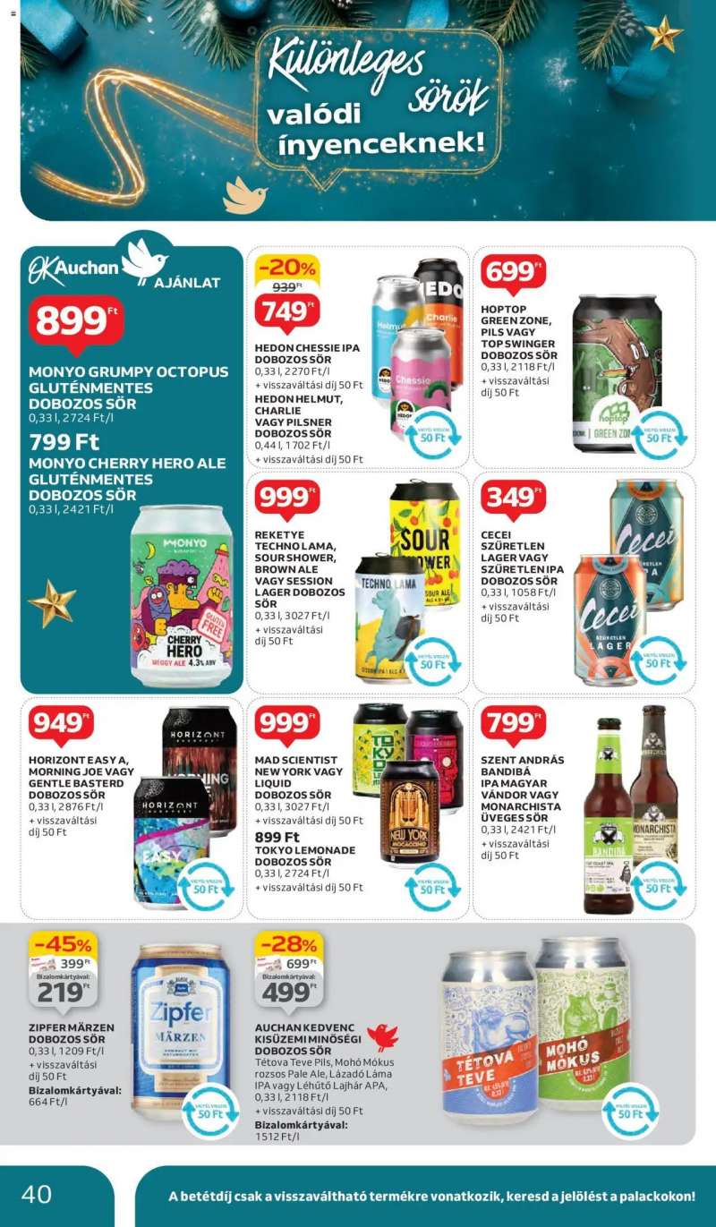 Auchan Akciós újság Auchan 40 oldal