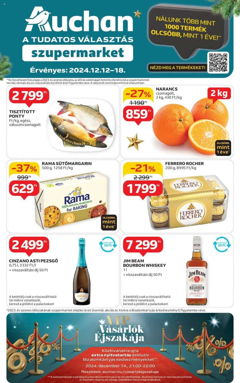 Auchan Szupermarket akciós újság 1 oldal