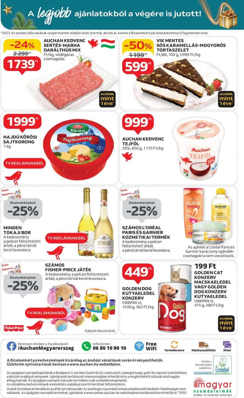 Auchan Szupermarket akciós újság 8 oldal