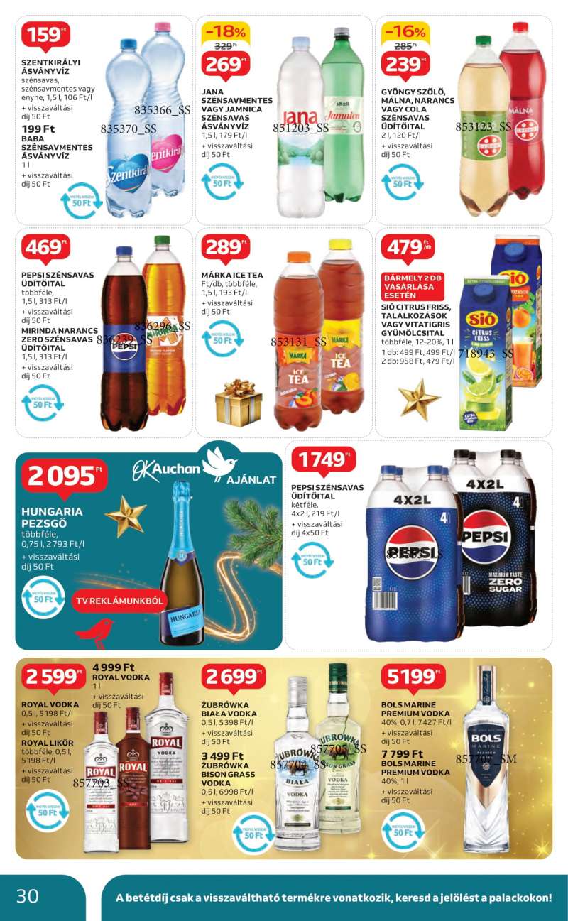 Auchan Akciós Újság Hipermarket 30 oldal