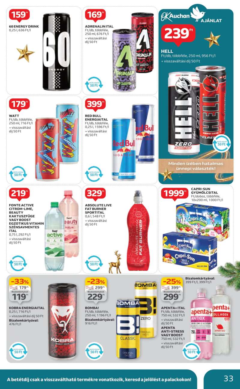 Auchan Akciós Újság Hipermarket 33 oldal