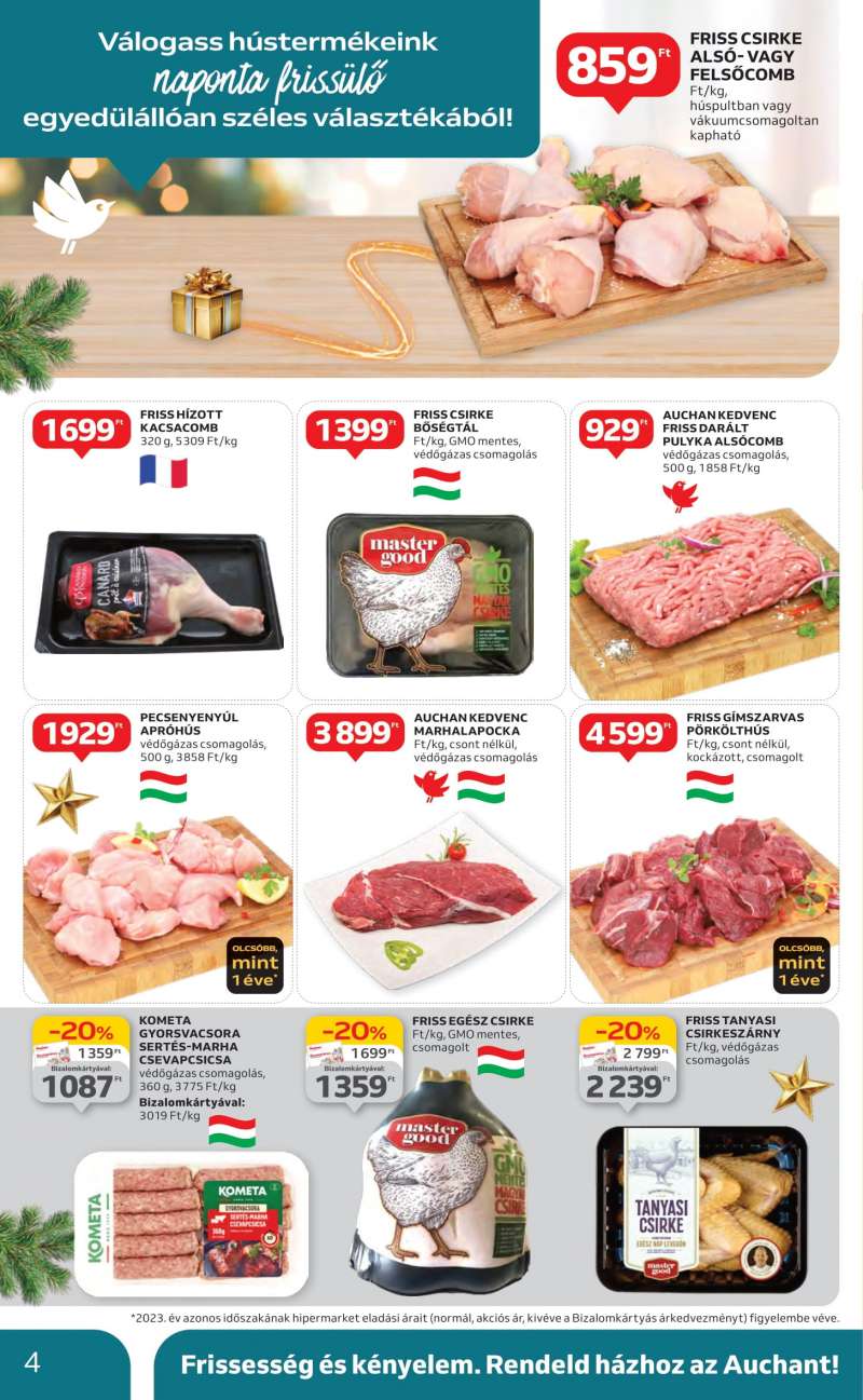 Auchan Akciós Újság Hipermarket 4 oldal