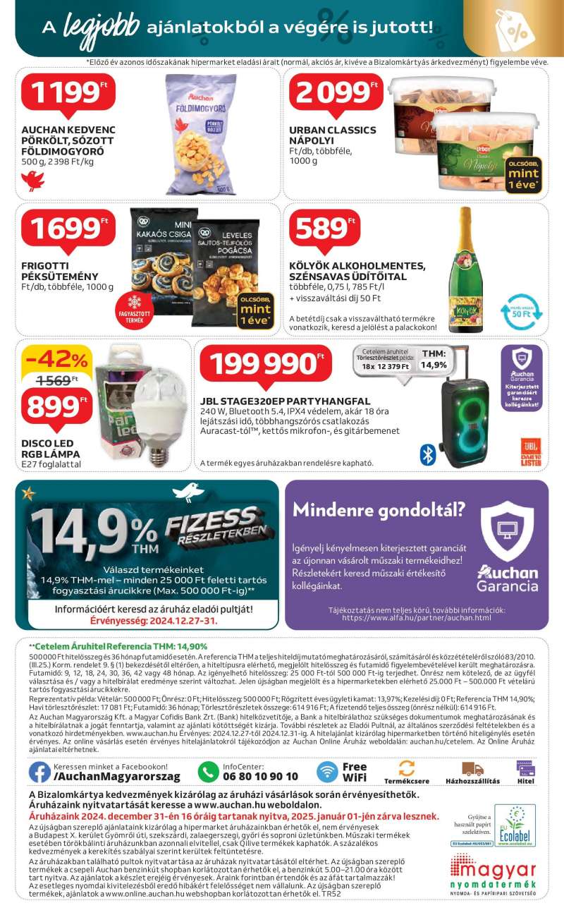 Auchan Auchan újság érvényessége 12.31.-ig 36 oldal