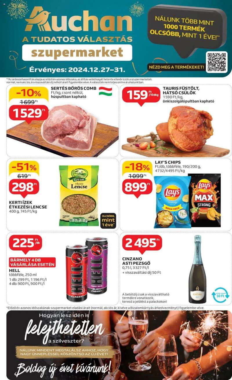 Auchan Szupermarket akciós újság 1 oldal