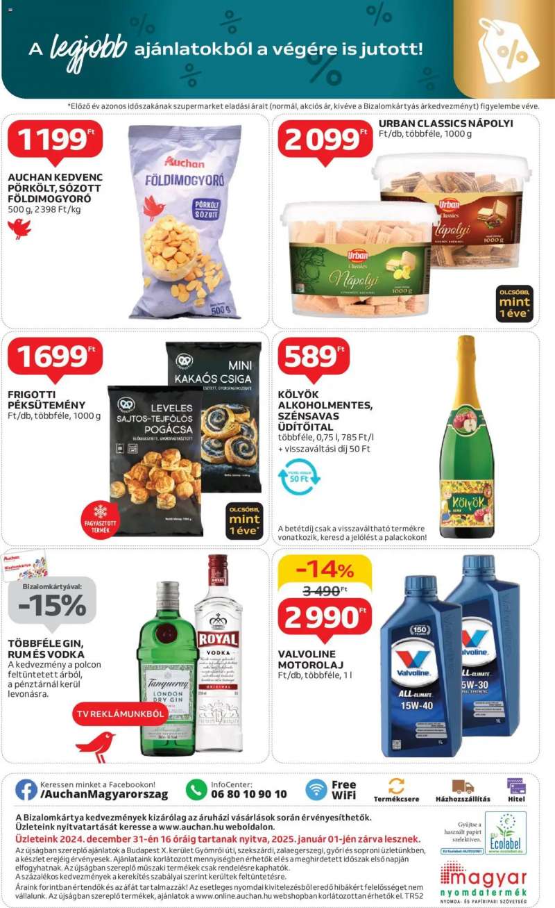 Auchan Szupermarket akciós újság 12 oldal