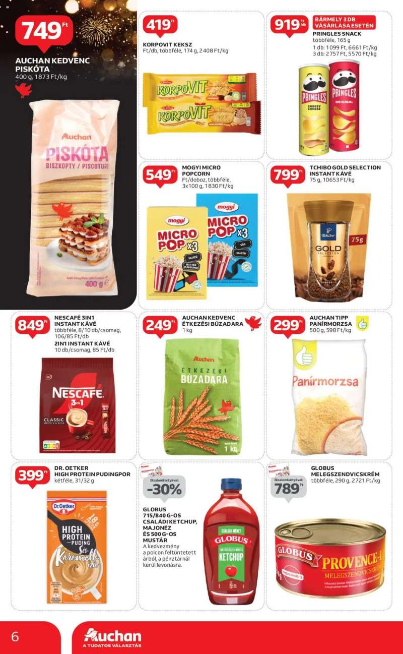 Auchan Szupermarket akciós újság 6 oldal