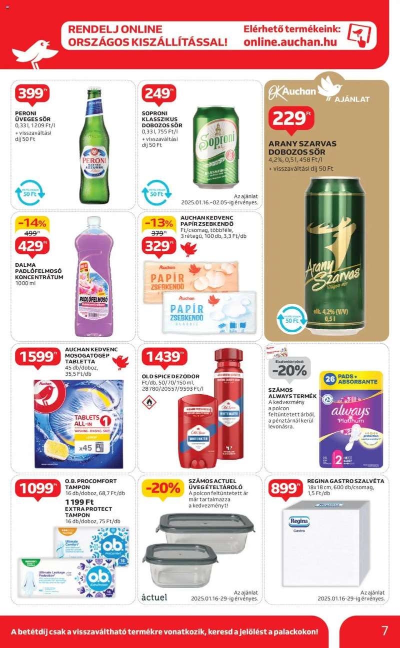 Auchan Szupermarket akciós újság 7 oldal