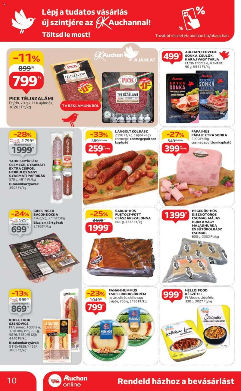 Auchan Akciós újság Auchan 10 oldal