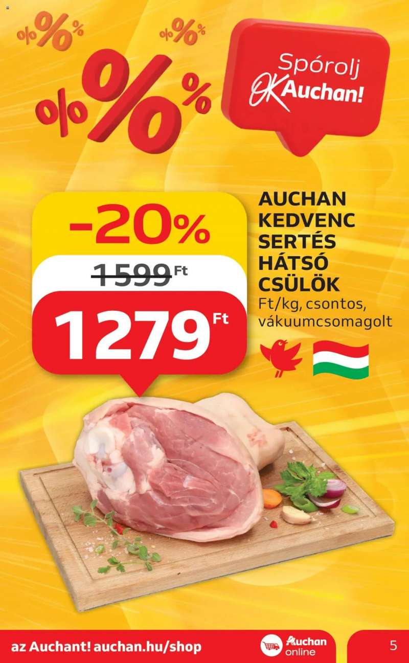 Auchan Akciós újság Auchan 5 oldal