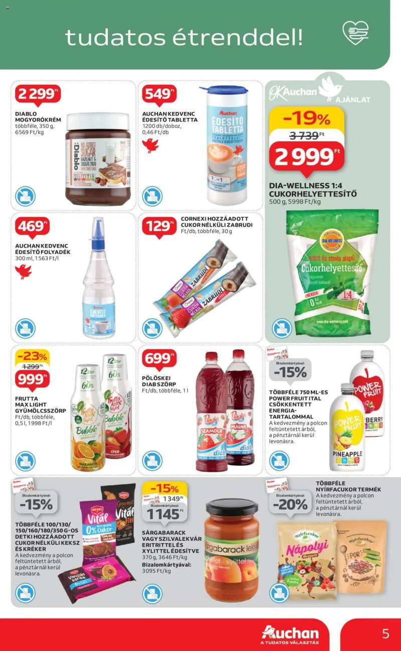 Auchan Kéthetes egészséges ajánlataink / Hipermarket 5 oldal