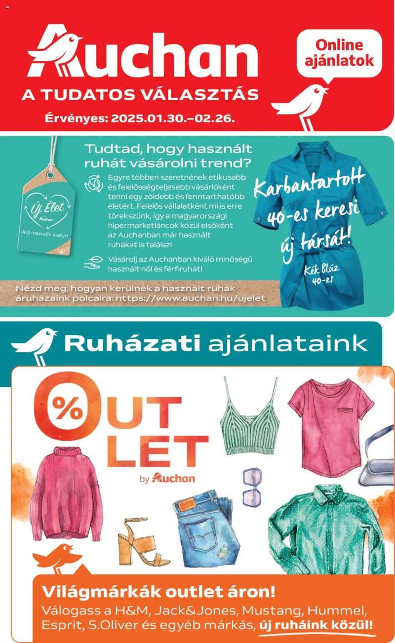 Auchan Kéthetes ruházati ajánlataink / Hipermarket 1 oldal