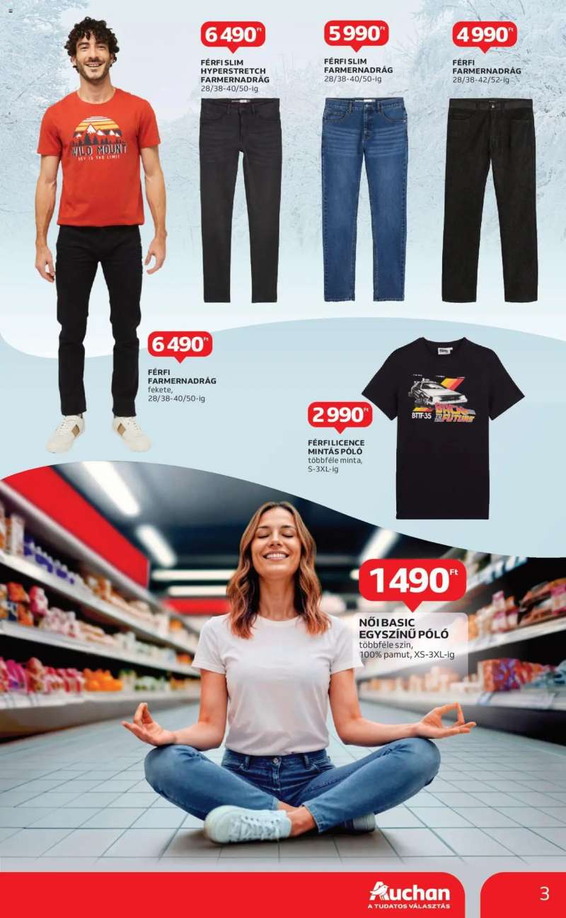 Auchan Kéthetes ruházati ajánlataink / Hipermarket 3 oldal