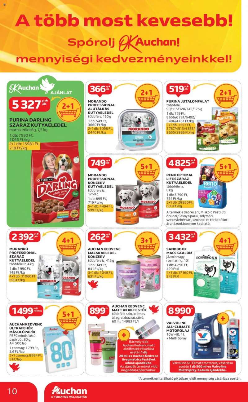 Auchan Kéthetes Többet kevesebbért ajánlataink / Hipermarket 10 oldal