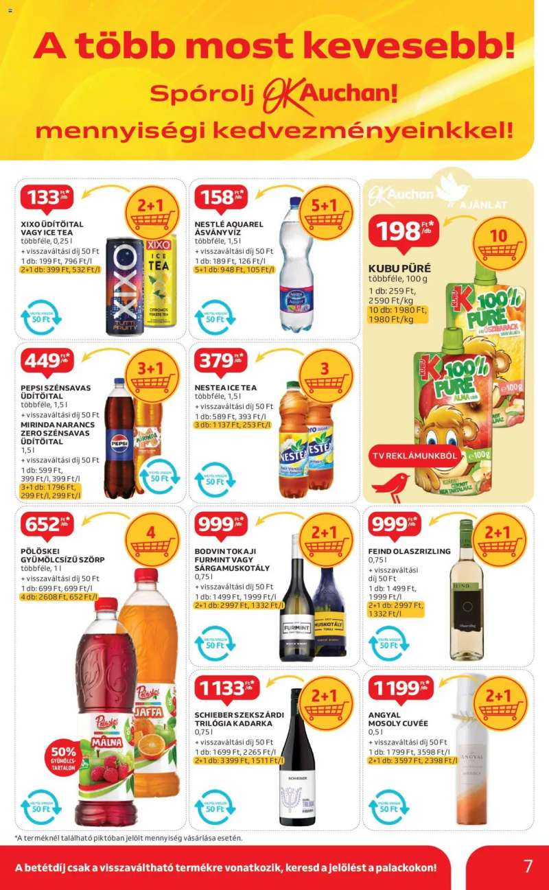 Auchan Kéthetes Többet kevesebbért ajánlataink / Hipermarket 7 oldal