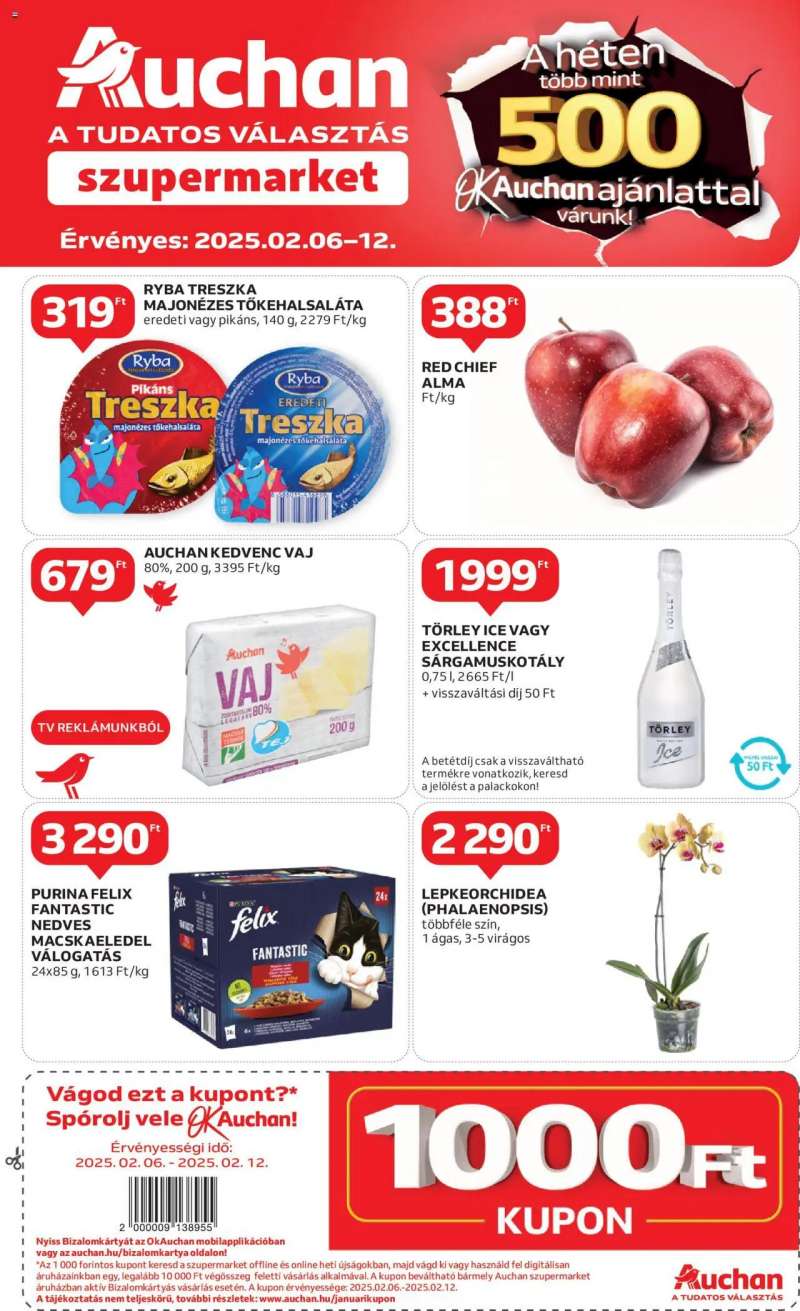 Auchan Szupermarket akciós újság 1 oldal