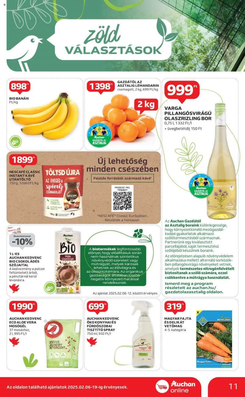 Auchan Szupermarket akciós újság 11 oldal