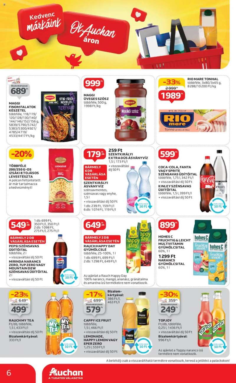 Auchan Kedvenc márkáink / Hipermarket 6 oldal