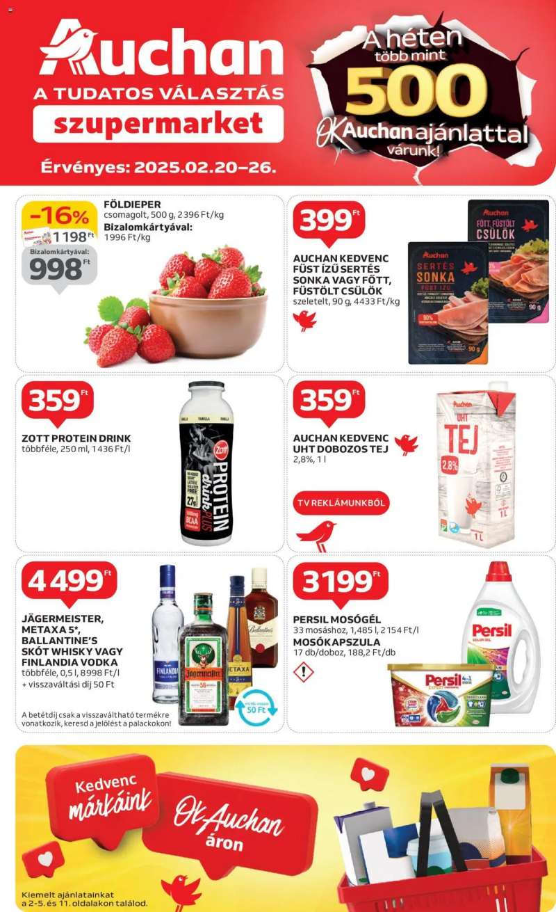 Auchan Szupermarket akciós újság 1 oldal