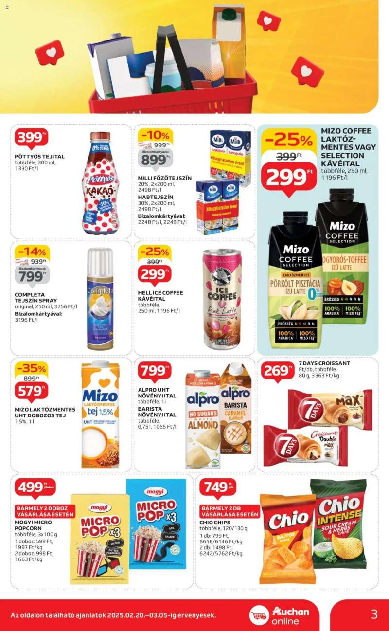 Auchan Szupermarket akciós újság 3 oldal