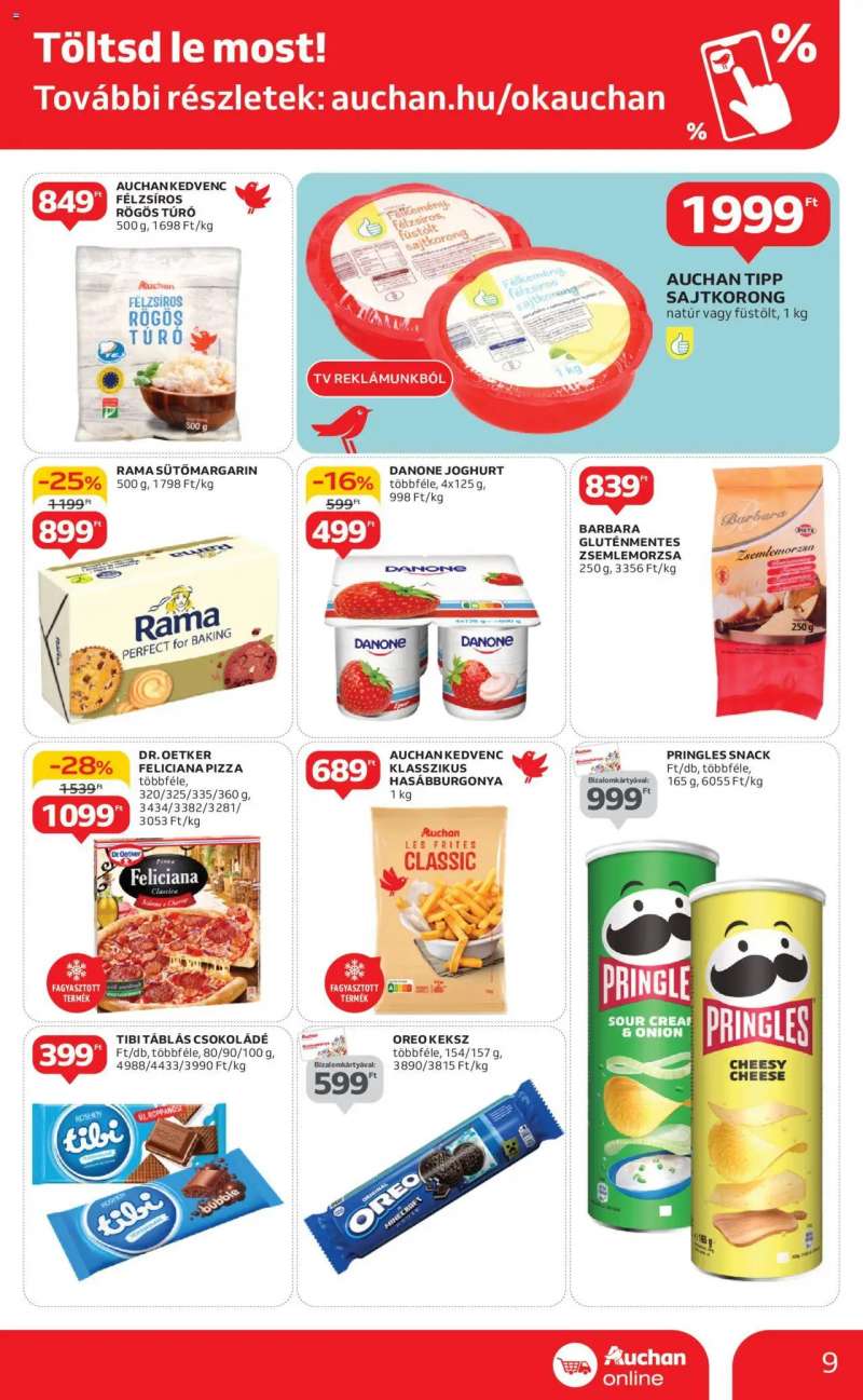 Auchan Szupermarket akciós újság 9 oldal