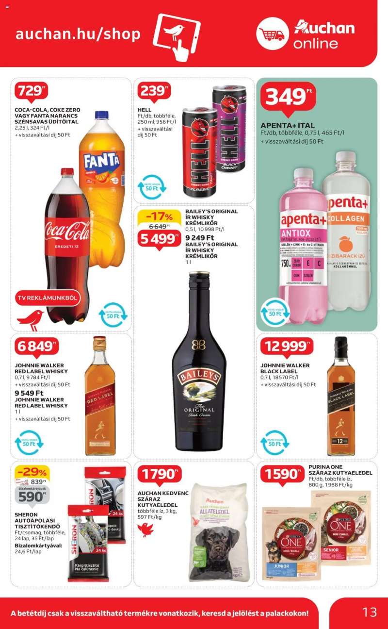 Auchan Szupermarket akciós újság 13 oldal