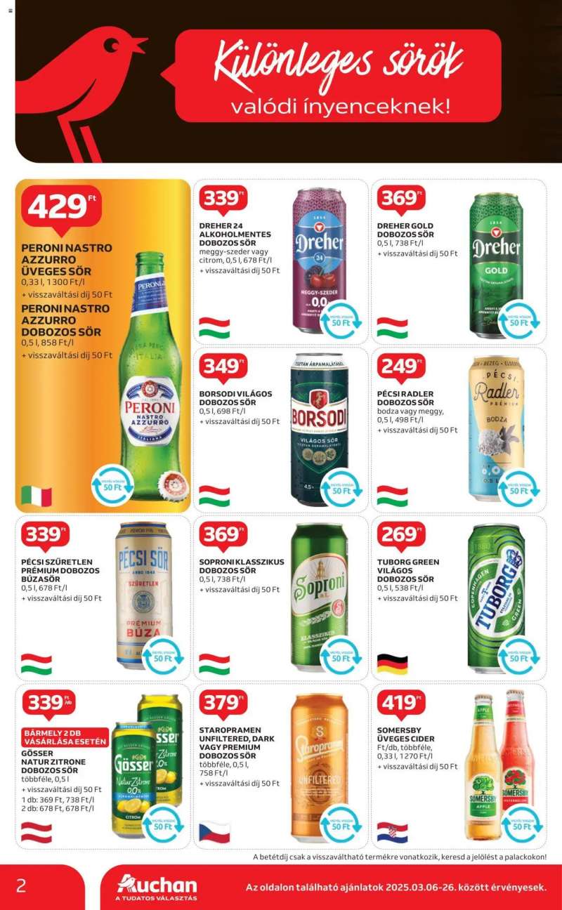 Auchan Szupermarket akciós újság 2 oldal