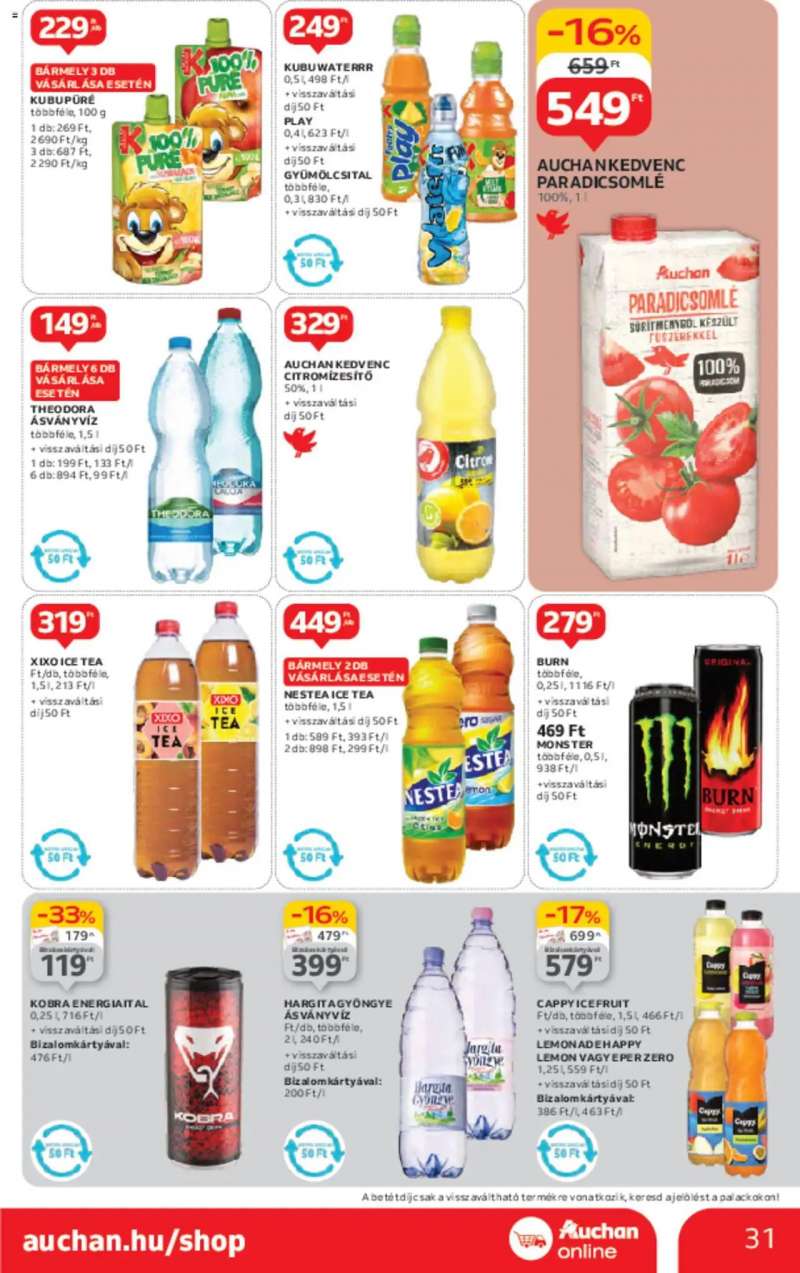 Auchan Akciós újság Auchan 31 oldal