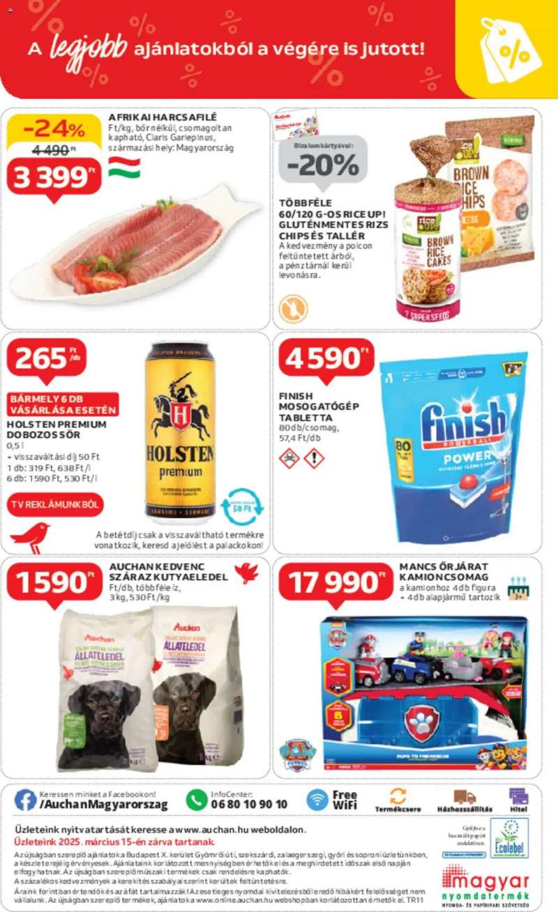 Auchan Szupermarket akciós újság 12 oldal