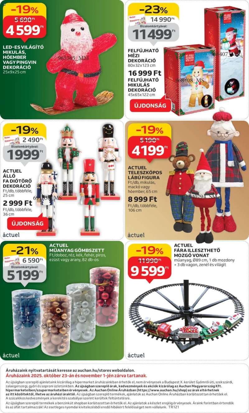 Auchan Hipermarket karácsonyi dekoráció ajánlataink 12 oldal