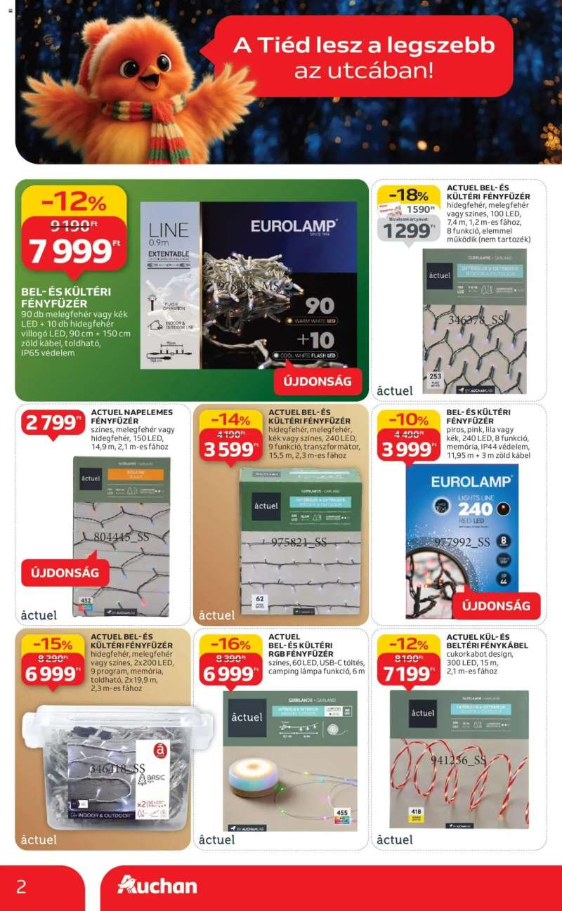 Auchan Hipermarket karácsonyi dekoráció ajánlataink 2 oldal