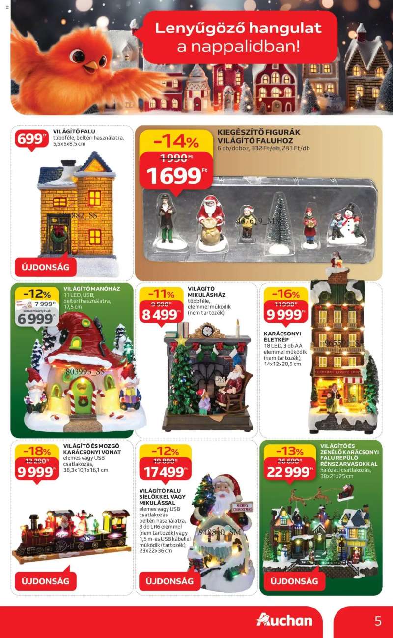 Auchan Hipermarket karácsonyi dekoráció ajánlataink 5 oldal