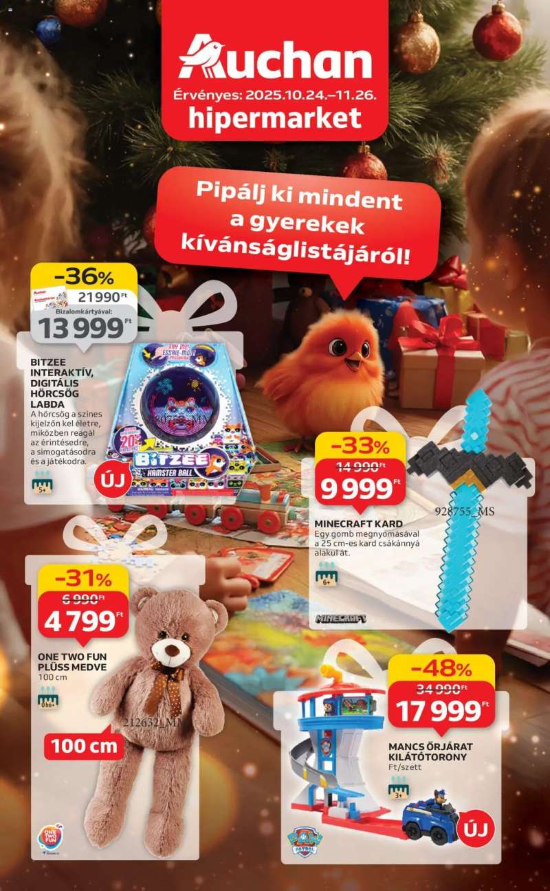 Auchan Karácsonyi játék 1 oldal