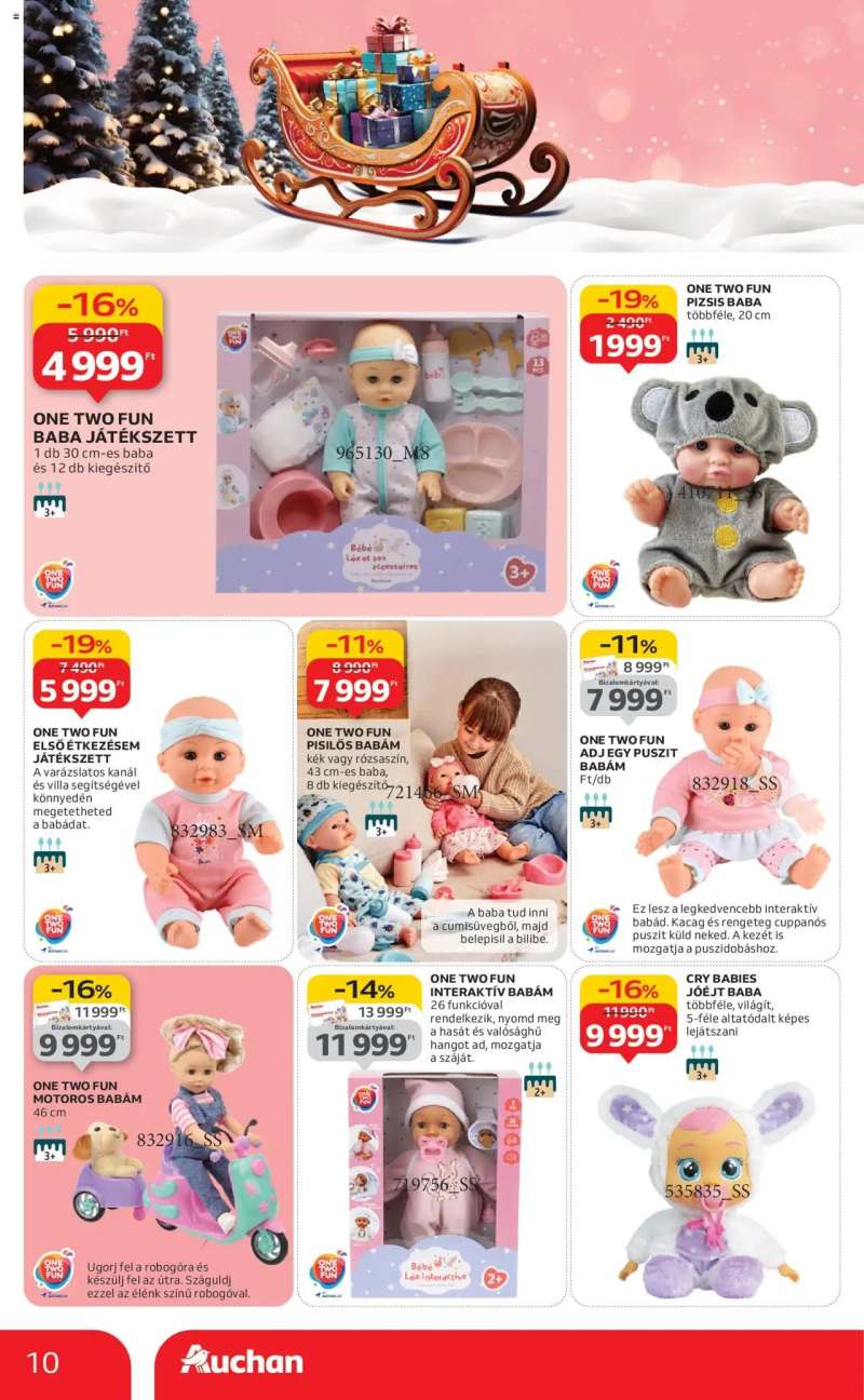 Auchan Karácsonyi játék 10 oldal