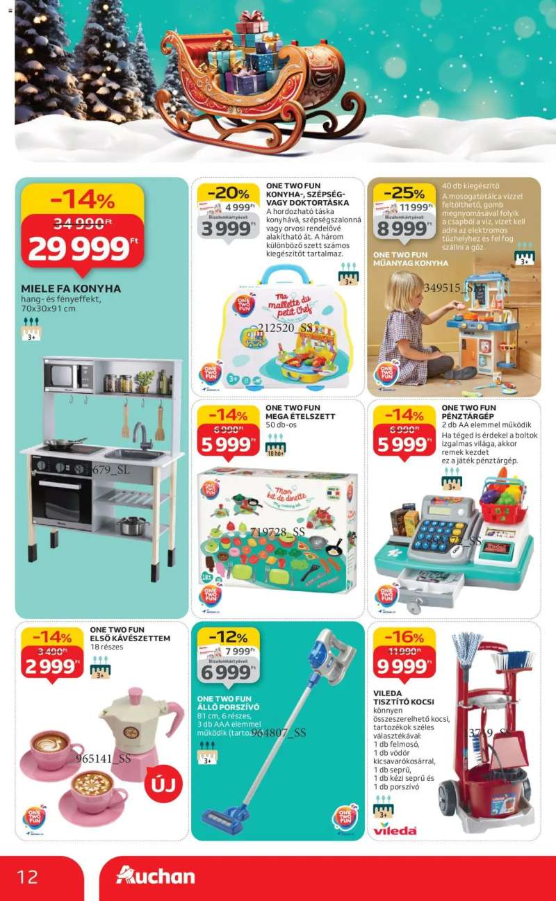 Auchan Karácsonyi játék 12 oldal