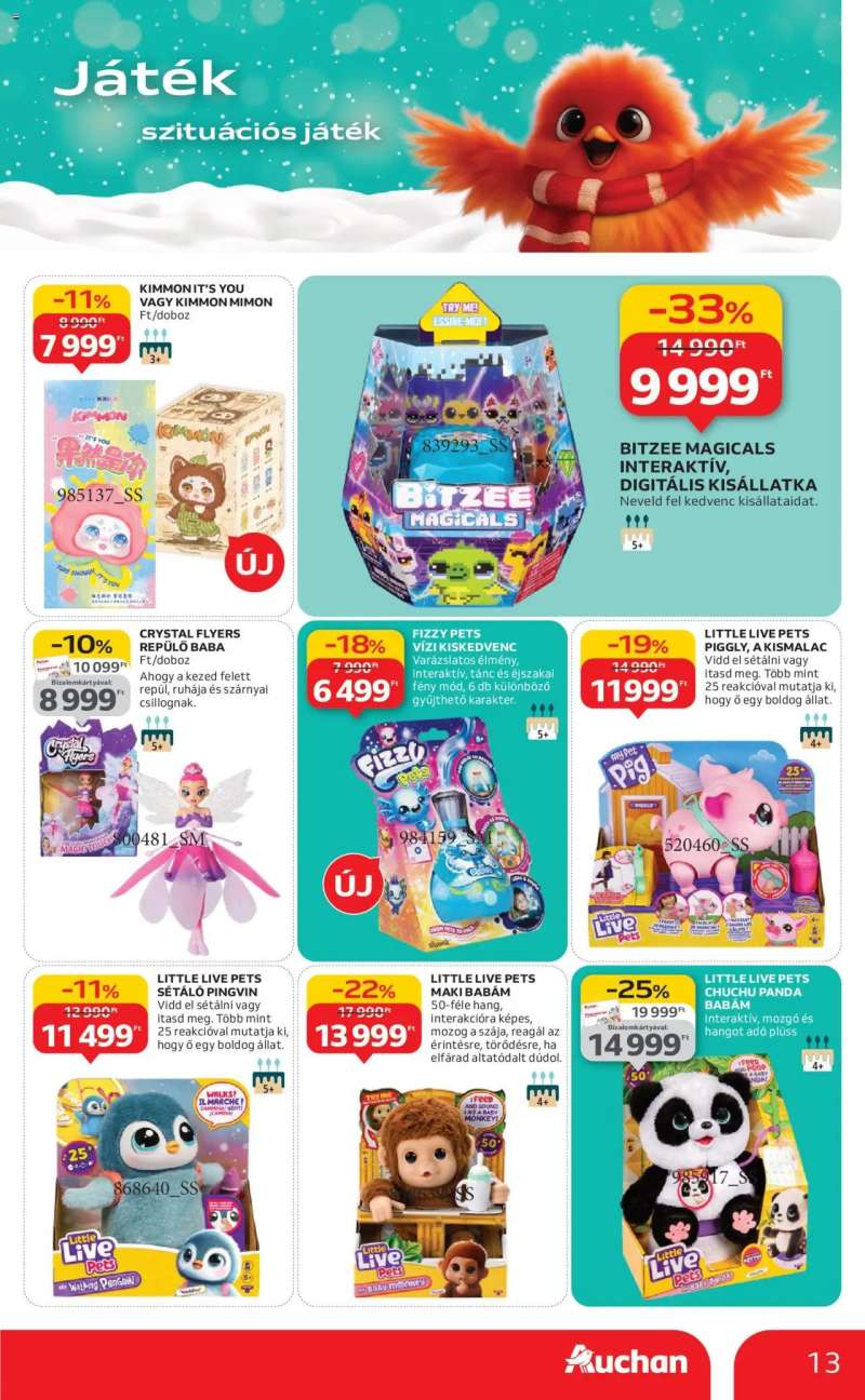 Auchan Karácsonyi játék 13 oldal
