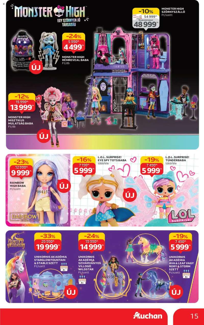 Auchan Karácsonyi játék 15 oldal