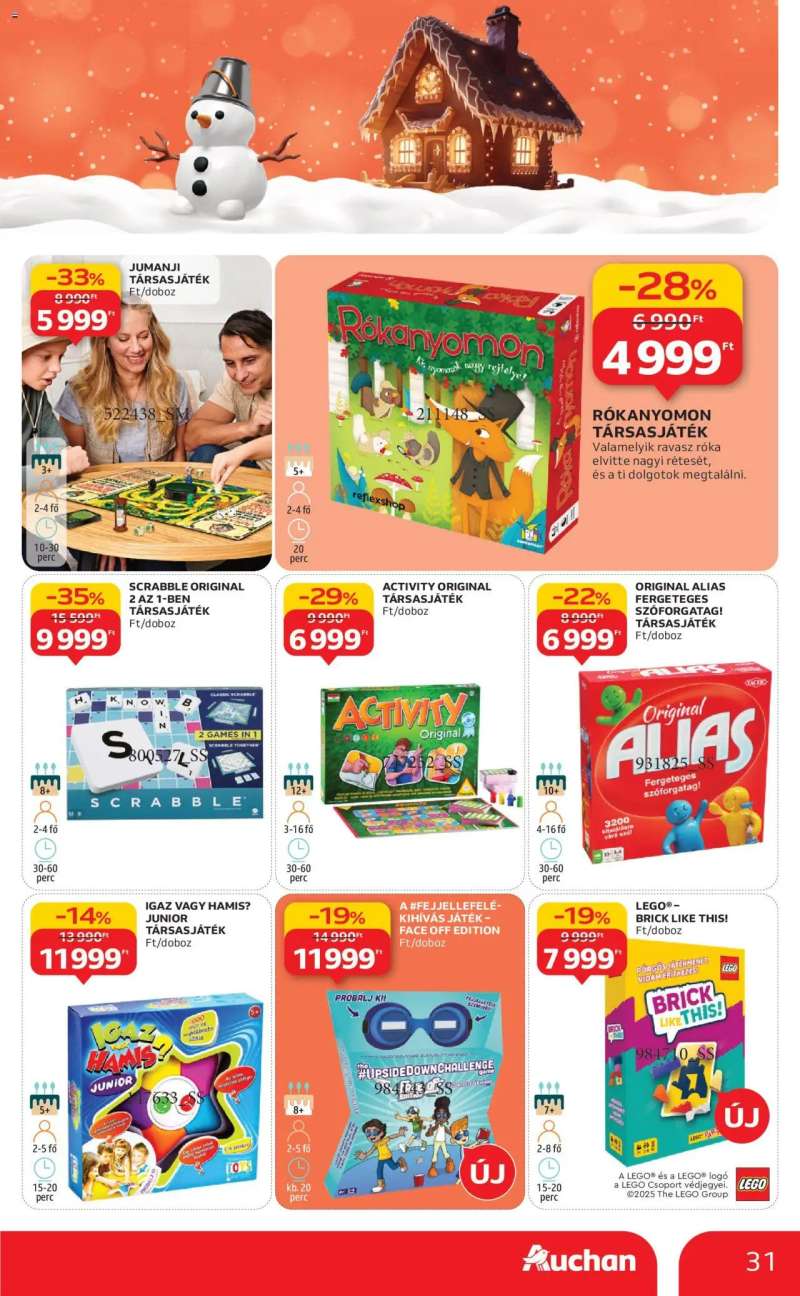 Auchan Karácsonyi játék 31 oldal