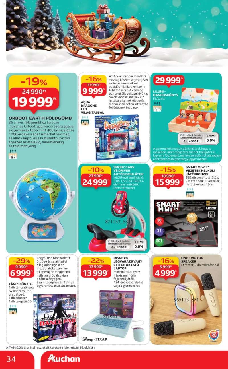 Auchan Karácsonyi játék 34 oldal