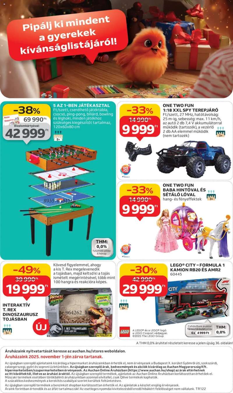 Auchan Karácsonyi játék 42 oldal