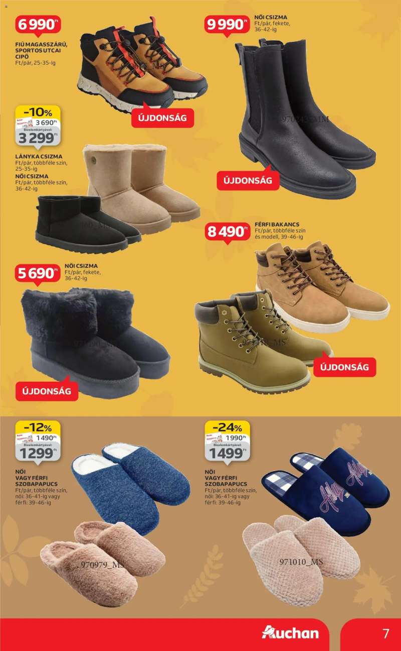 Auchan Őszi ruházati termékajánlataink hipermarketekben 7 oldal