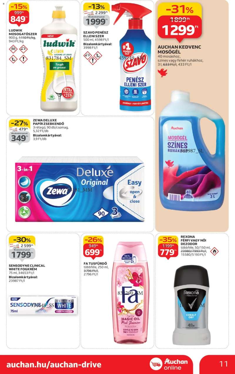Auchan Szupermarket akciós újság 11 oldal