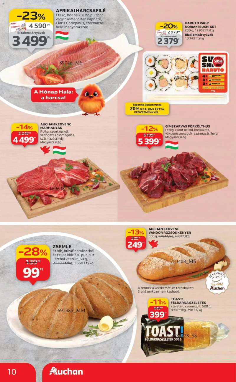 Auchan Akciós újság Auchan 10 oldal