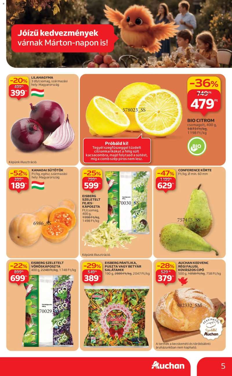 Auchan Akciós újság Auchan 5 oldal