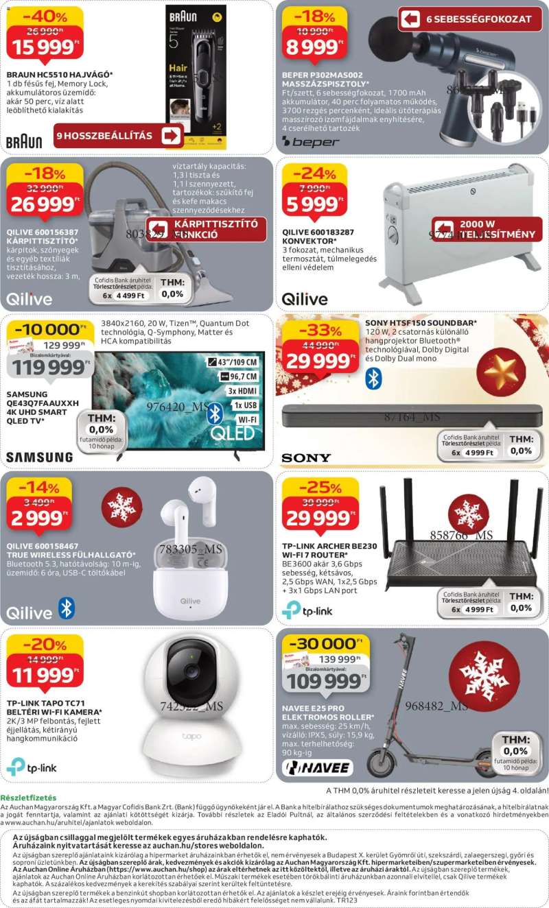 Auchan Hipermarket elektronikai termékek 12 oldal