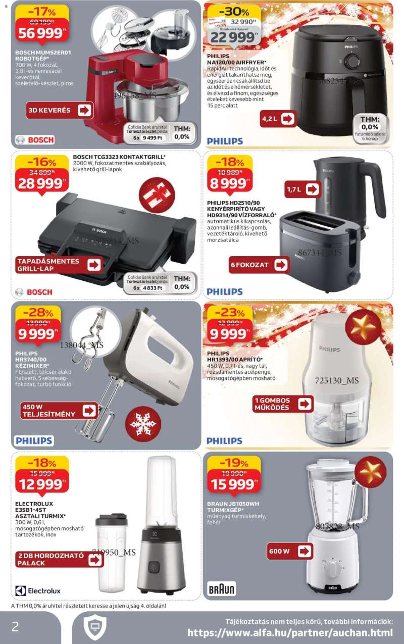 Auchan Hipermarket elektronikai termékek 2 oldal