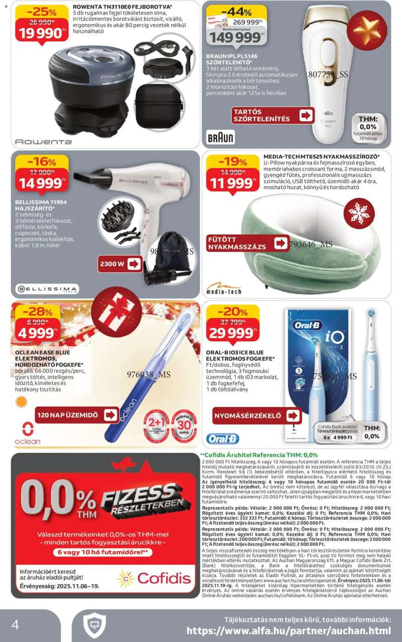 Auchan Hipermarket elektronikai termékek 4 oldal